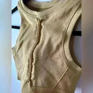 OFFLINE by  Aerie Seamless Macrame Longline Sports Bra